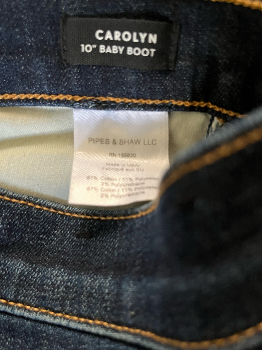 Veronica Beard Dark Blue Carolyn Cropped Boot Cut Jeans Flair High Rise - Picture 8 of 9